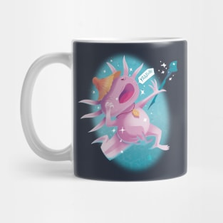 Sleepy Axolotl Wizard Mug